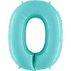 40 inch NUMBER 0 - LIGHT BLUE - LA Balloons