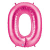 40 inch NUMBER 0 - PINK MEGALOON - LA Balloons