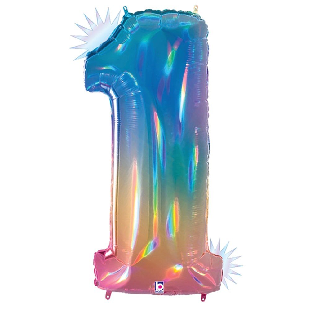 40 inch NUMBER 1 - OPAL RAINBOW MEGALOON