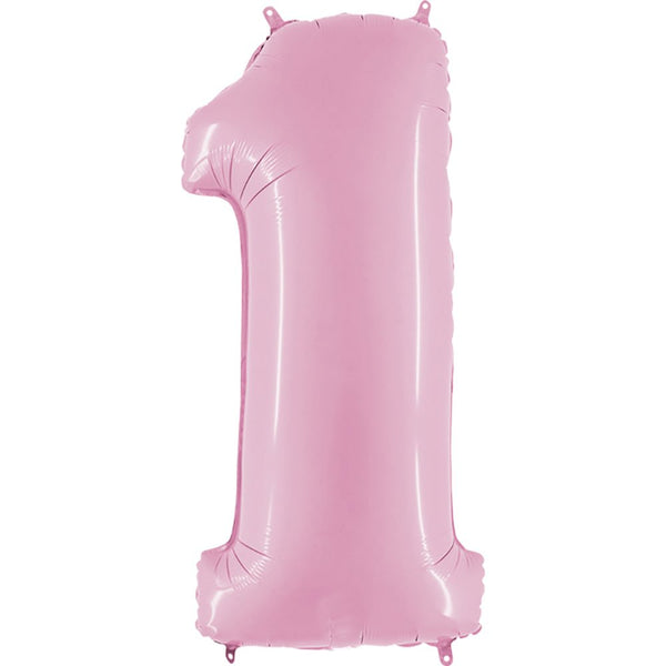 40 inch NUMBER 1 - PINK - LA Balloons
