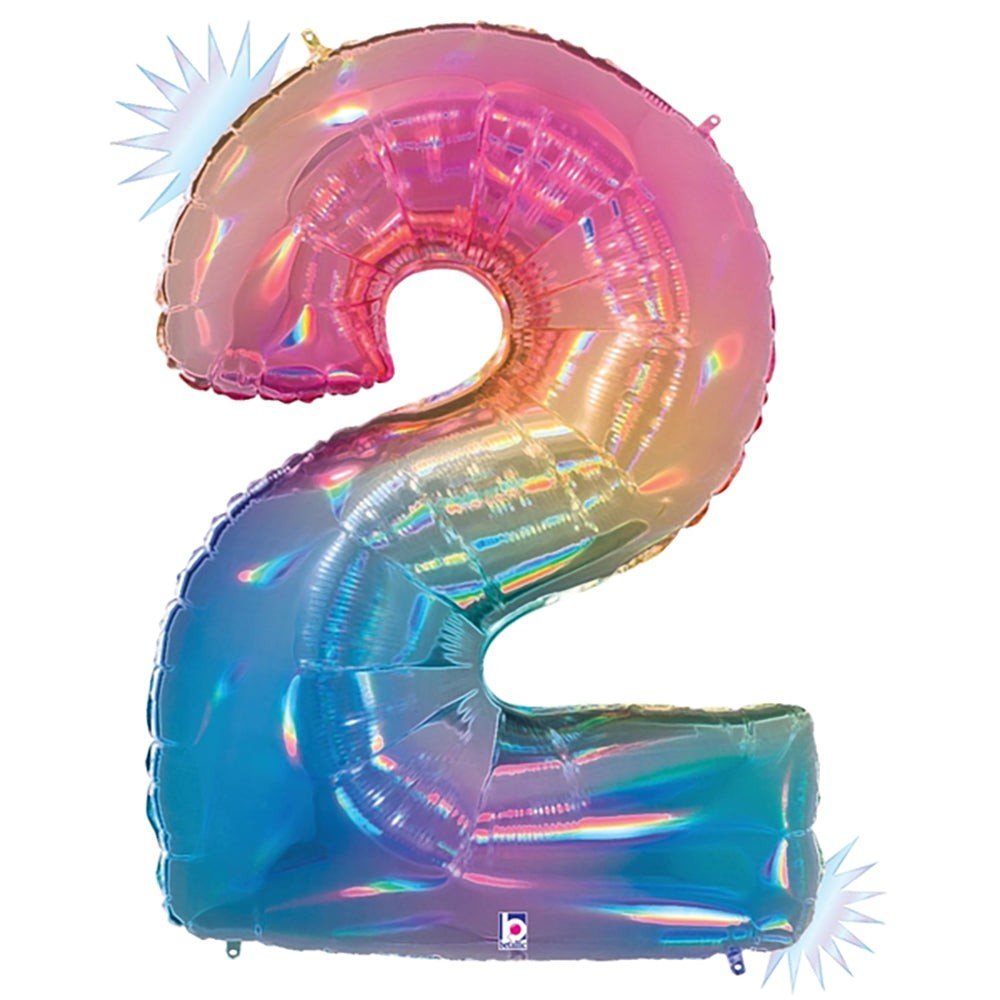 40 inch NUMBER 2 - OPAL RAINBOW MEGALOON