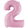 40 inch NUMBER 2 - PINK - LA Balloons