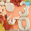40 inch NUMBER 3 - WHITE SAND MEGALOON - LA Balloons