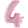 40 inch NUMBER 4 - PINK - LA Balloons