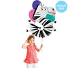 40 inch NUMBER 5 - ZEBRA ZOOLOON - LA Balloons