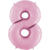 40 inch NUMBER 8 - PINK - LA Balloons