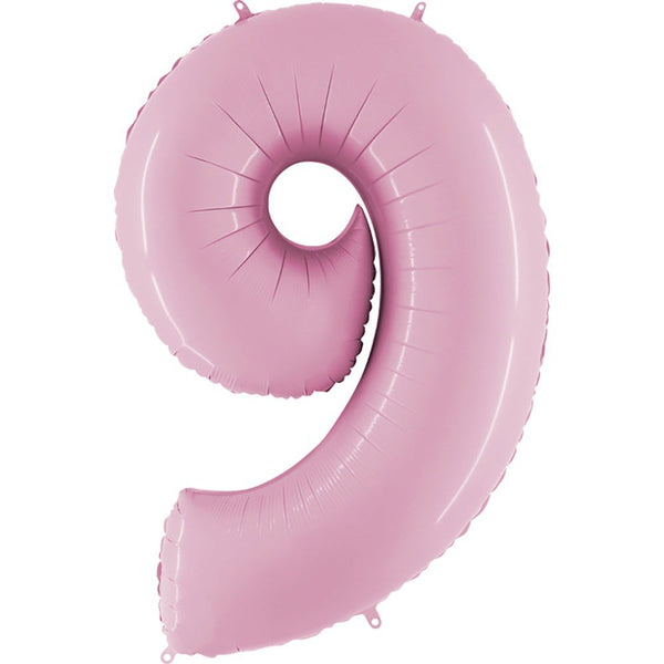 40 inch NUMBER 9 - PINK - LA Balloons