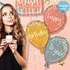 40 inch ROSE GOLD BIRTHDAY BALLOONS - LA Balloons