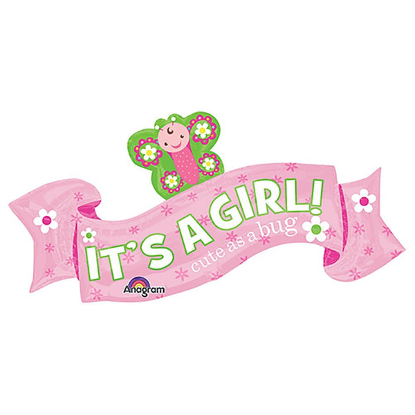 40 inch WELCOME LITTLE ONE - GIRL - LA Balloons