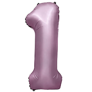 Party Brands 32 inch NUMBER 1 - METAL BALLOONS - PURPLE LILAC Foil Balloon 400055-PB-U