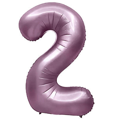Party Brands 32 inch NUMBER 2 - METAL BALLOONS - PURPLE LILAC Foil Balloon 400060-PB-U