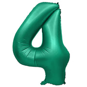 Party Brands 32 inch NUMBER 4 - METAL BALLOONS - GREEN Foil Balloon 400066-PB-U