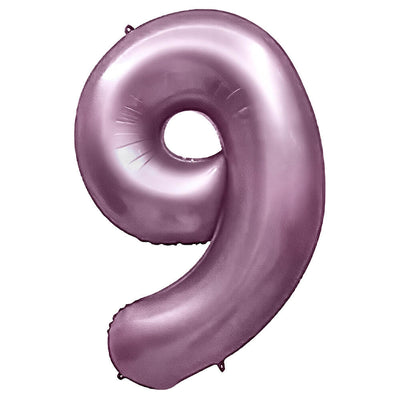 Party Brands 32 inch NUMBER 9 - METAL BALLOONS - PURPLE LILAC Foil Balloon 400095-PB-U