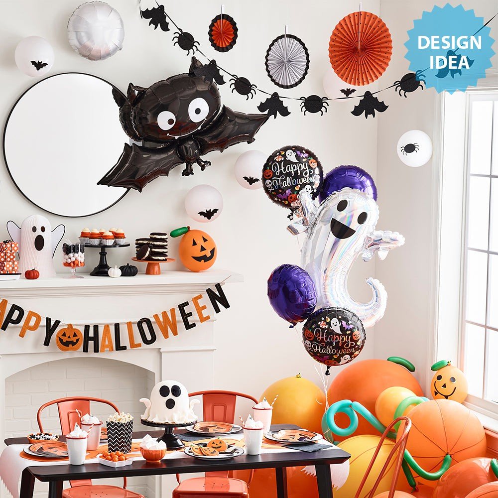 41 inch Anagram Black Bat Foil Balloon - 27209 - LA Balloons