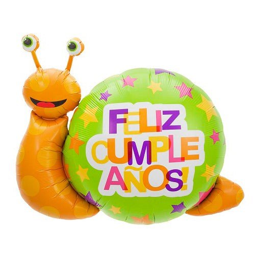 41 inch FELIZ CUMPLEANOS SNAIL - LA Balloons