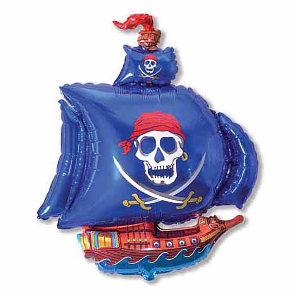 41 inch PIRATE SHIP - BLUE