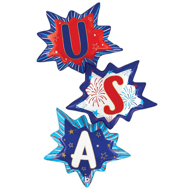 41 inch USA BURST - LA Balloons