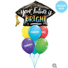 41 inch YOUR FUTURE IS BRIGHT GRAD CAP - LA Balloons