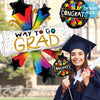 42 inch BURSTING STARS GRAD DIPLOMA - LA Balloons