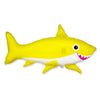 42 inch FRIENDLY SHARK - YELLOW - LA Balloons