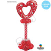 42 inch HEARTS & FILIGREE - RED - LA Balloons