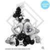 42 inch OPEN MARBLE HEART - SILVER - LA Balloons
