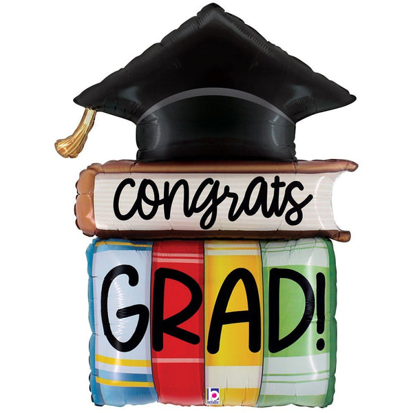 44 inch CONGRATS GRAD BOOKS - LA Balloons
