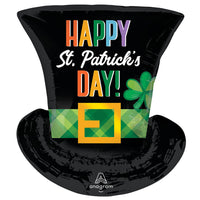 Anagram 24 inch ST. PATRICK'S DAY TOP HAT Foil Balloon 46407-01-A-P