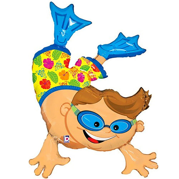 47 inch DIVING SWIMMER BOY - LA Balloons