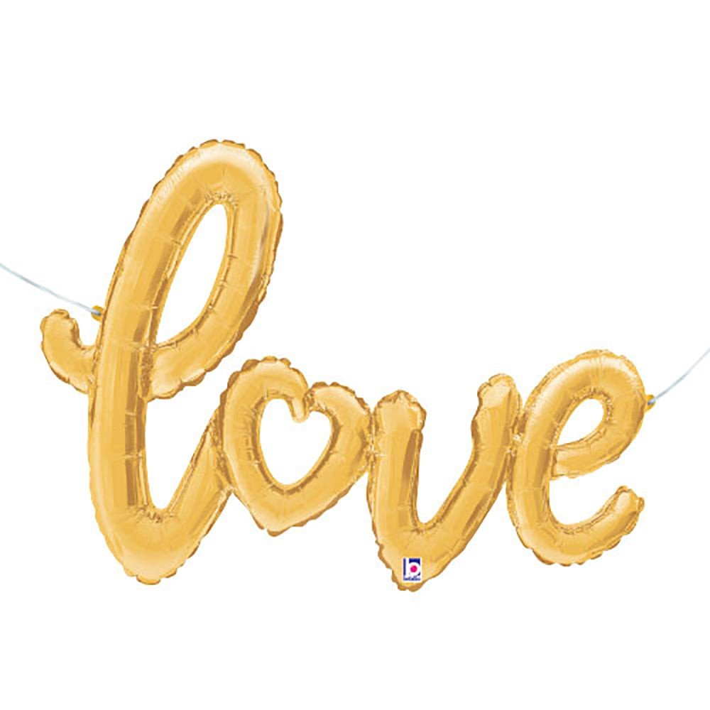 47 inch LOVE SCRIPT - GOLD
