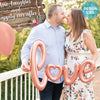 47 inch LOVE SCRIPT - ROSE GOLD - LA Balloons