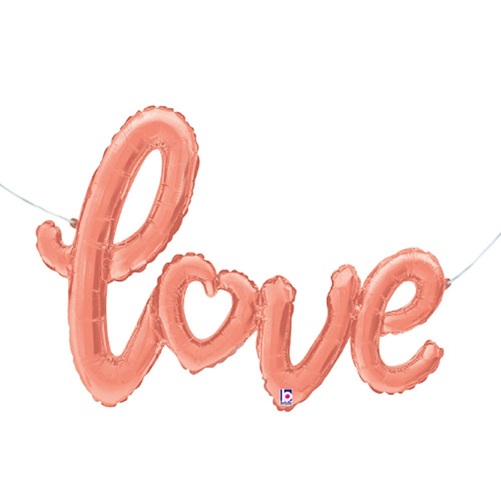 47 inch LOVE SCRIPT - ROSE GOLD