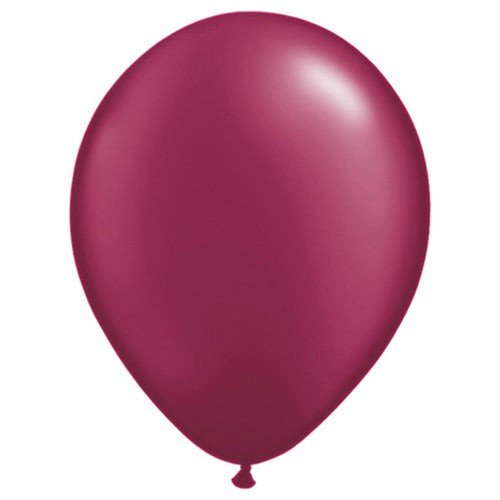 5 inch QUALATEX PEARL BURGUNDY
