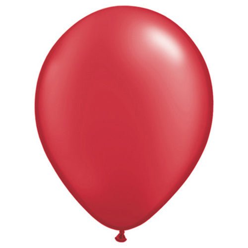 5 inch QUALATEX PEARL RUBY RED - LA Balloons