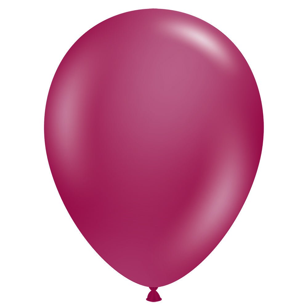 5 inch TUFTEX CRYSTAL BURGUNDY - LA Balloons