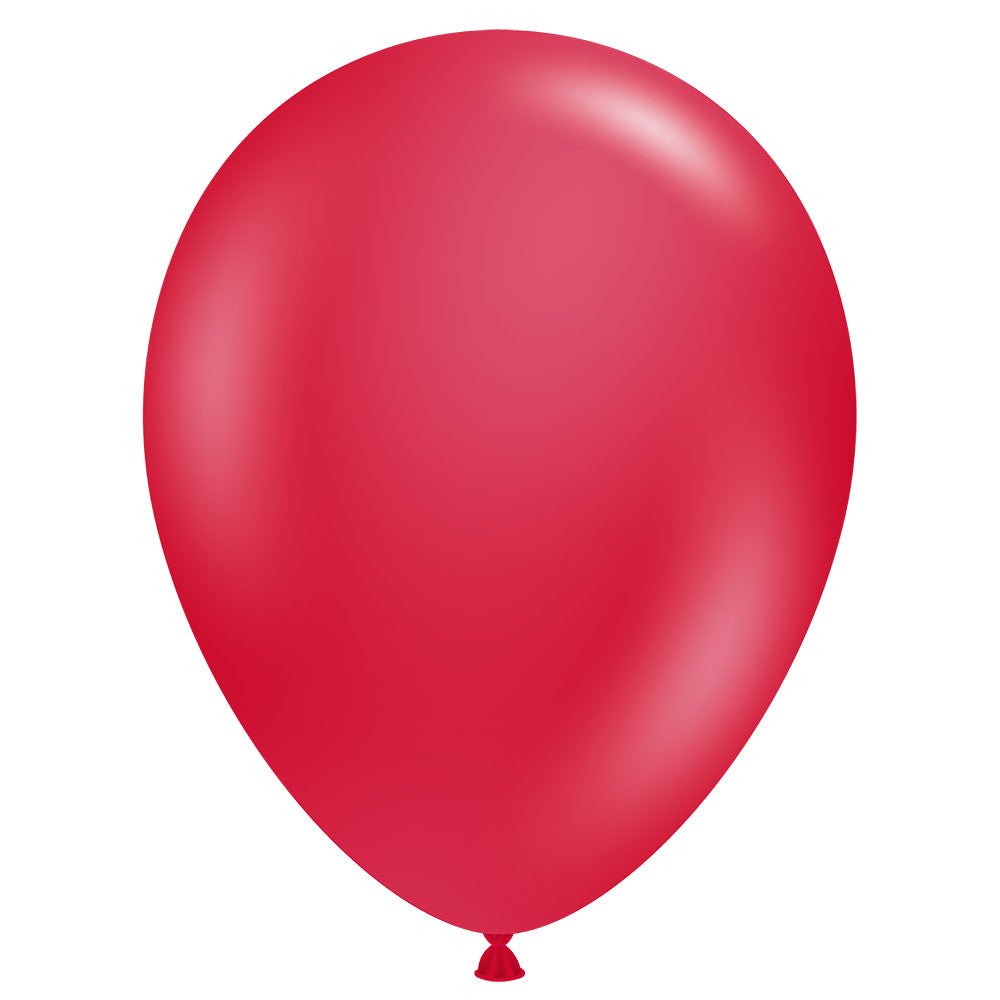 5 inch TUFTEX METALLIC STARFIRE RED - LA Balloons