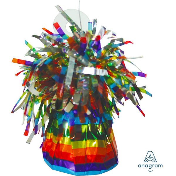 5 oz. BALLOON WEIGHT - RAINBOW FOIL - LA Balloons