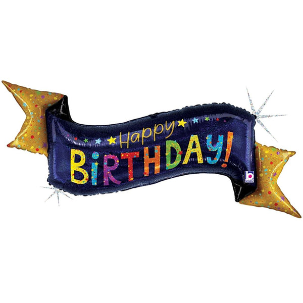 51 inch NAVY BIRTHDAY BANNER - LA Balloons