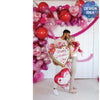 52 inch SATIN WATERCOLOR FLORAL - LA Balloons