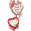 52 inch SATIN WATERCOLOR FLORAL - LA Balloons