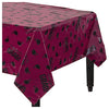 54 inch x 84 inch TABLECOVER GRADUATION CAPS - BURGUNDY - LA Balloons