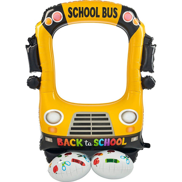 56 inch SELFIE SCHOOL BUS AIRLOONZ - LA Balloons