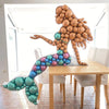 59 inch MERMAID MOSAIC FRAME - LA Balloons