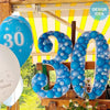 59 inch NUMBER - 3 MOSAIC FRAME - LA Balloons