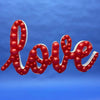 59 inch SCRIPT - LOVE MOSAIC FRAME - LA Balloons