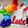 59 inch SCRIPT - LOVE MOSAIC FRAME - LA Balloons