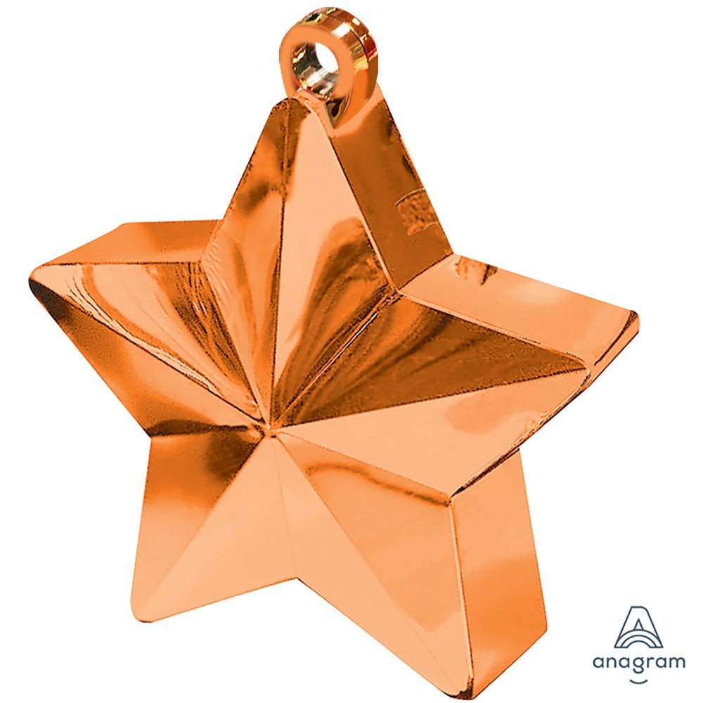 6 oz. BALLOON STAR WEIGHT - ORANGE