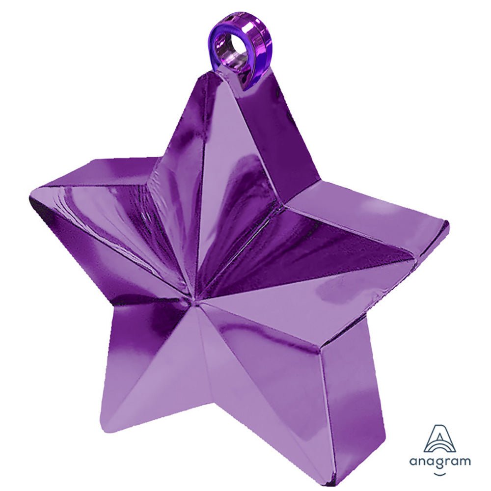 6 oz. BALLOON STAR WEIGHT - PURPLE