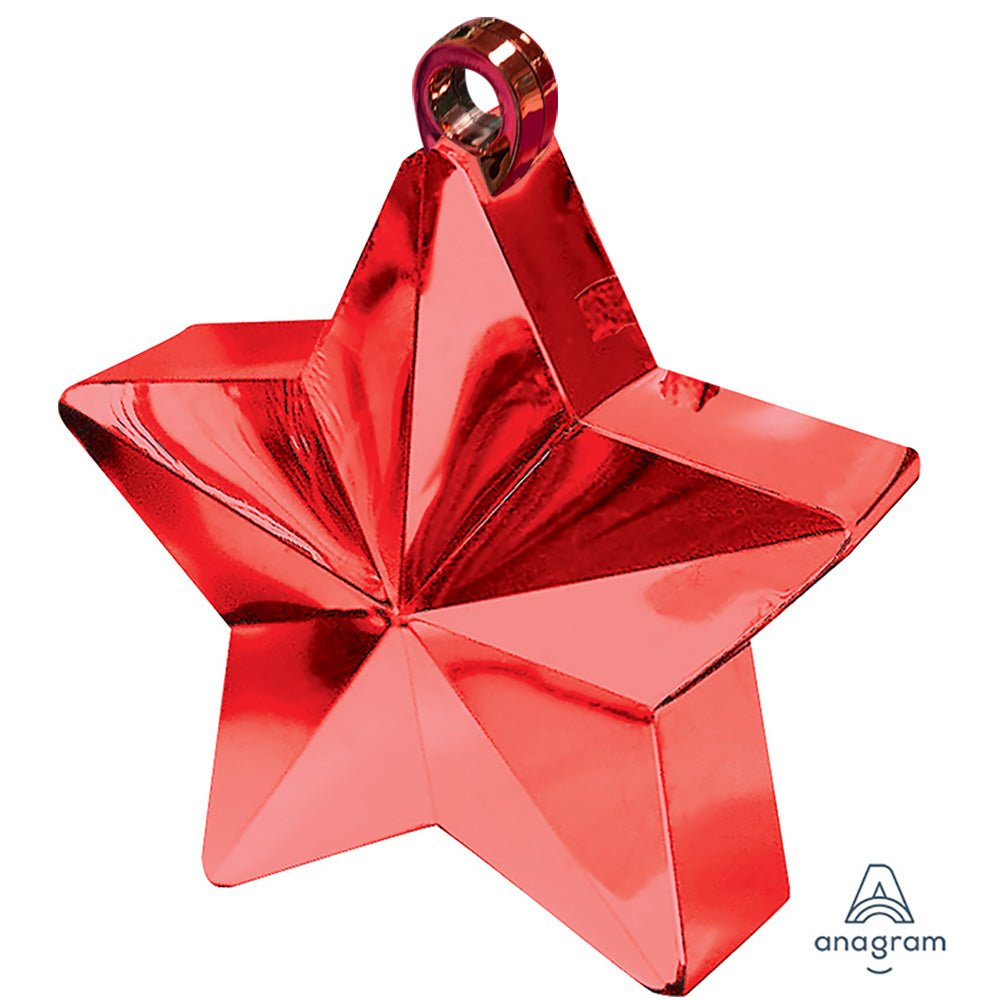 6 oz. BALLOON STAR WEIGHT - RED