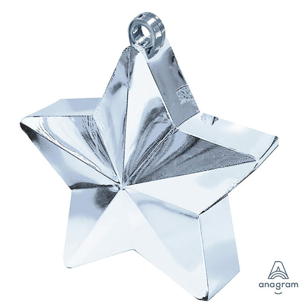 6 oz. BALLOON STAR WEIGHT - SILVER - LA Balloons
